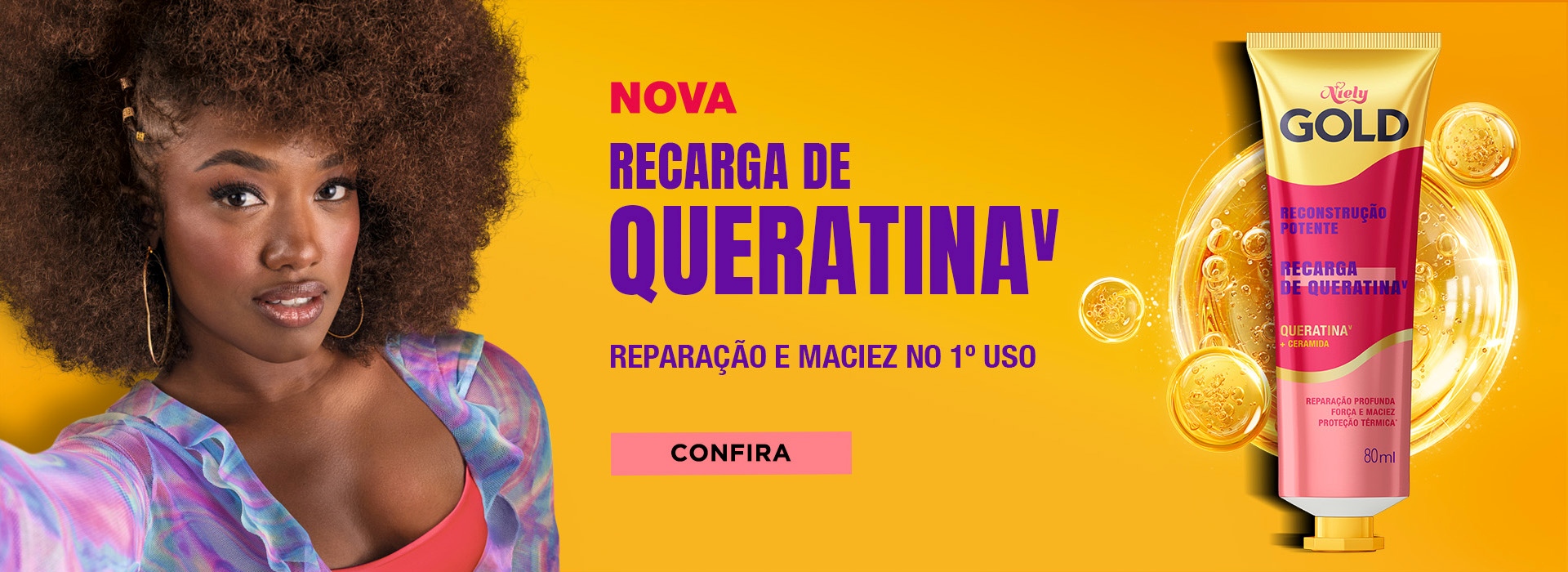 Reparação e maciez no primeiro uso. Textura levinha e rápida absorção. Proteção térmica de 230°C.